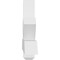 Ekena Millwork Kennewick Architectural Grade PVC Gable Bracket, 72"W x 18"H x 4"D x 4"F, 6/12 Pitch GBP072X18X0404KEN00 - alternate 2